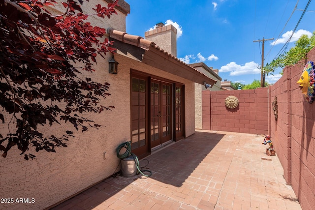 4313 N 29th Way, Phoenix, AZ 85016 - view of patio / terrace featuring french doors