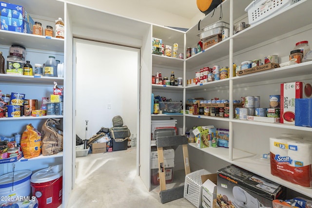 view of pantry