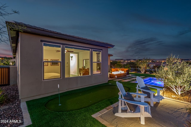 exterior space with a patio area