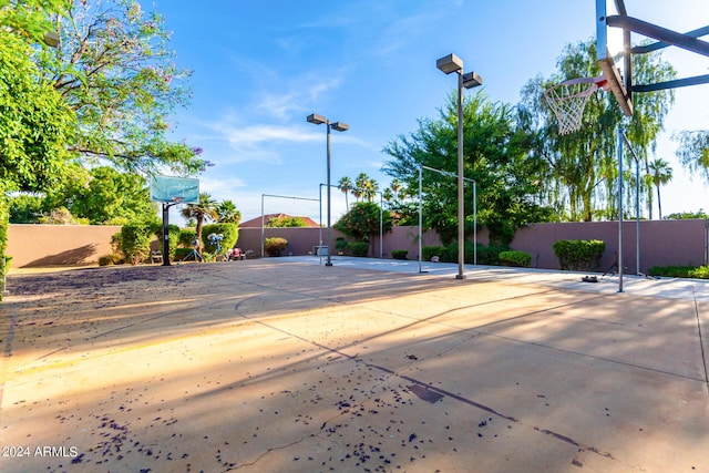 view of basketball court