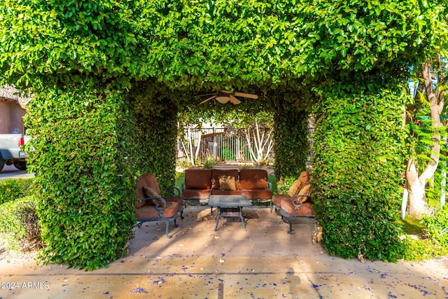 view of patio / terrace with outdoor lounge area