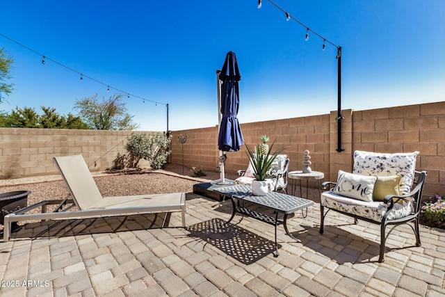 33335 N Slate Creek Dr, San Tan Valley, AZ 85143 - view of patio with a fenced backyard