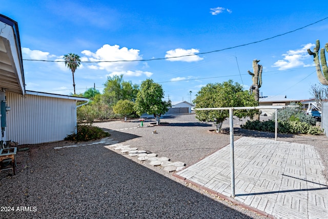 view of yard with a patio area