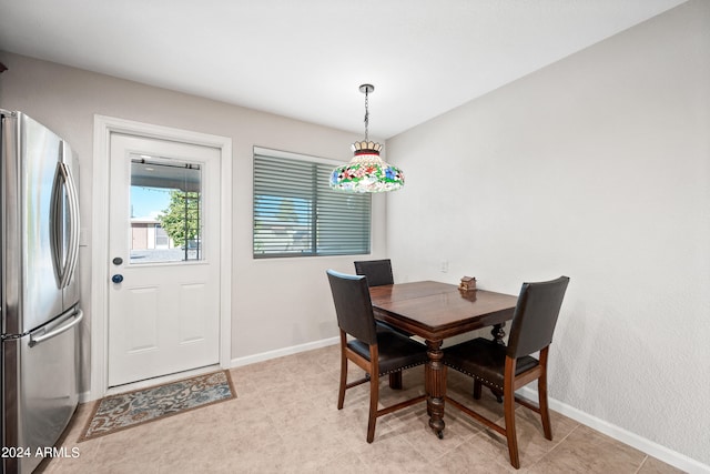 view of dining space