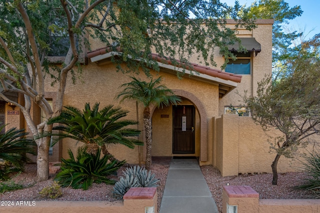 view of entrance to property