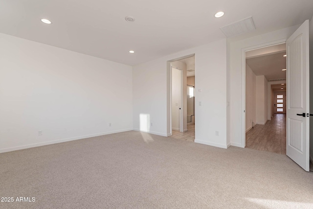 interior space with light colored carpet