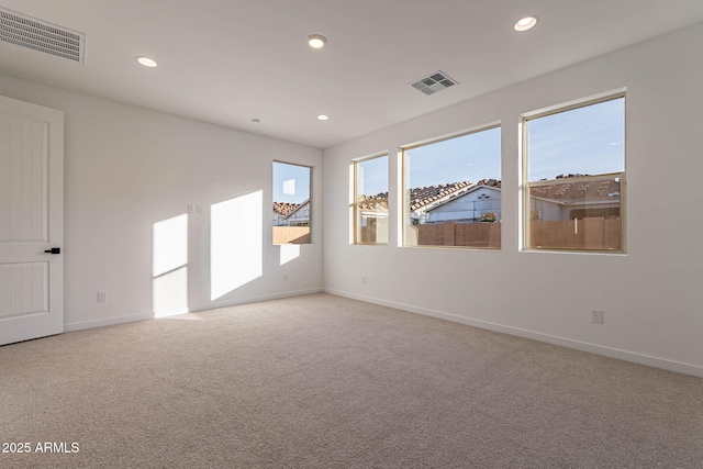 view of carpeted empty room