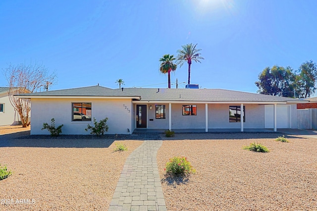 ranch-style house with a garage