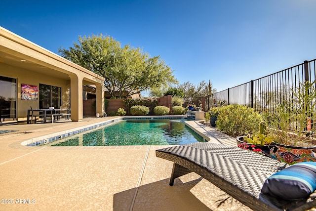 view of pool with a patio