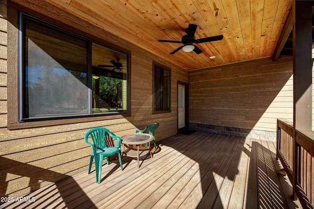 2352 Immelman Cir, Overgaard, AZ 85933 - wooden deck with a ceiling fan