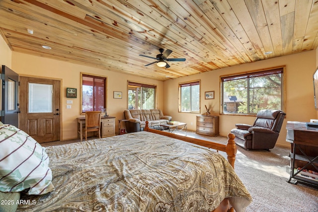 2352 Immelman Cir, Overgaard, AZ 85933 - bedroom with carpet floors and wood ceiling