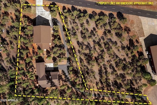 2352 Immelman Cir, Overgaard, AZ 85933 - aerial overview of property's location featuring property parcel outlined