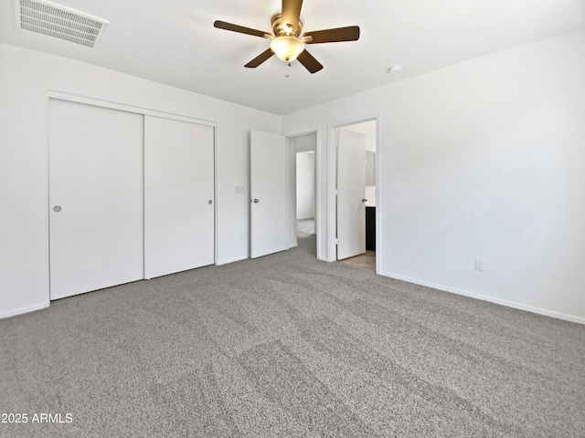 1953 W Stage Driver St, Apache Junction, AZ 85120 - unfurnished bedroom with a closet, carpet, and ceiling fan