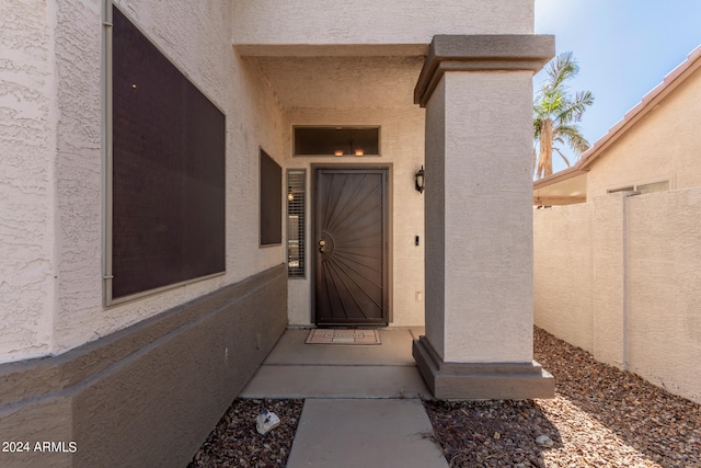 view of entrance to property