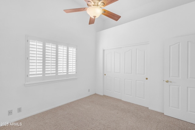 12605 E Kalil Dr, Scottsdale, AZ 85259 - unfurnished bedroom featuring carpet flooring, a closet, and ceiling fan