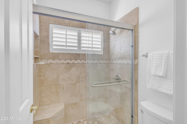 12605 E Kalil Dr, Scottsdale, AZ 85259 - bathroom featuring toilet and a stall shower