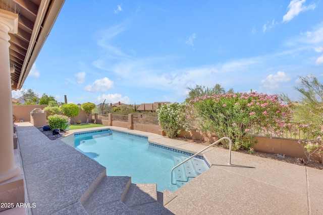 12605 E Kalil Dr, Scottsdale, AZ 85259 - view of pool featuring a fenced backyard and a patio