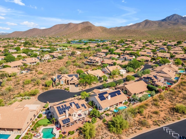 12605 E Kalil Dr, Scottsdale, AZ 85259 - aerial view of residential area featuring a mountain backdrop