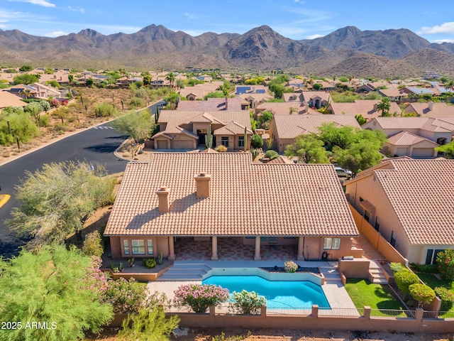 12605 E Kalil Dr, Scottsdale, AZ 85259 - aerial perspective of suburban area featuring mountains