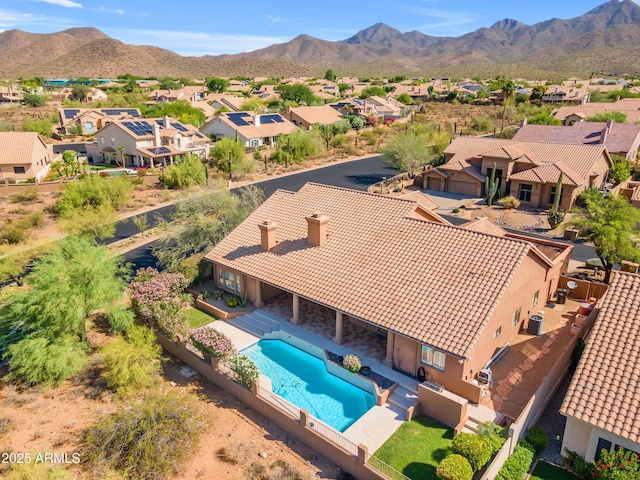 12605 E Kalil Dr, Scottsdale, AZ 85259 - aerial perspective of suburban area with a mountain backdrop