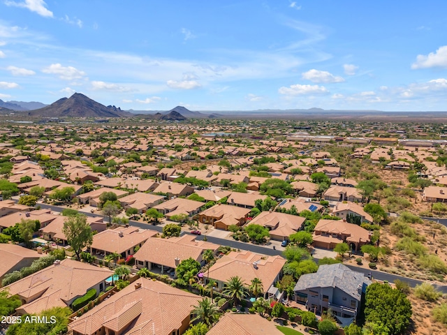 12605 E Kalil Dr, Scottsdale, AZ 85259 - aerial view of residential area with mountains