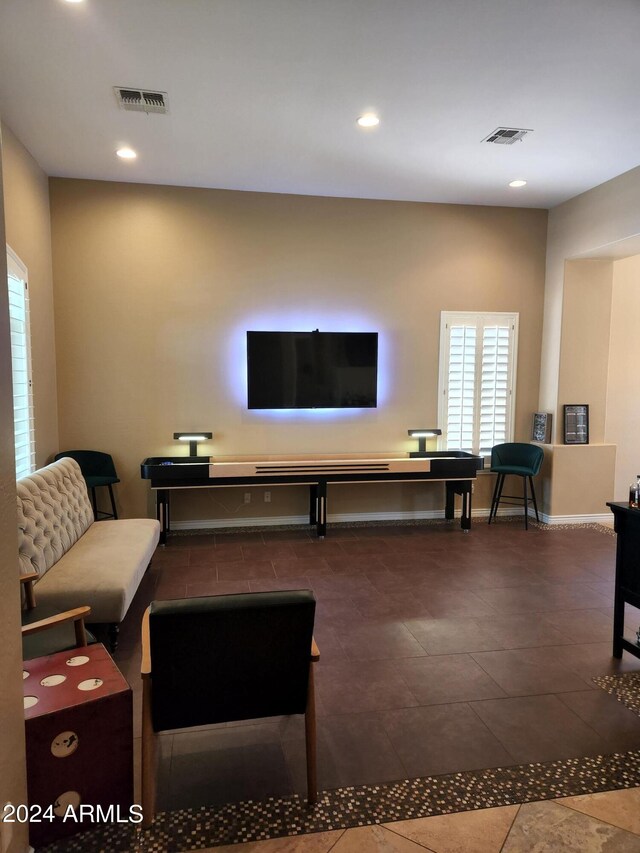 living room with plenty of natural light