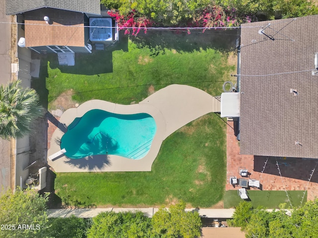 birds eye view of property