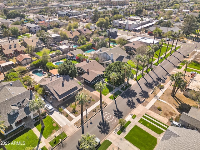 bird's eye view featuring a residential view