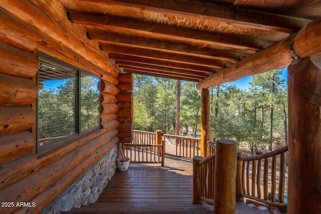 view of deck