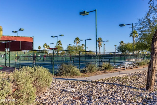 view of sport court