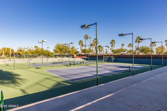 view of tennis court