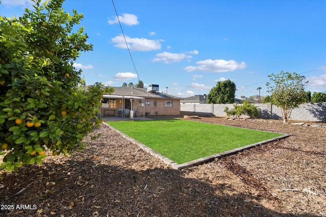 view of yard with a patio