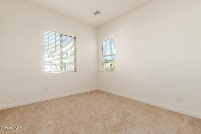 view of carpeted empty room