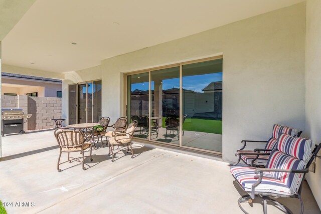 view of patio / terrace featuring grilling area