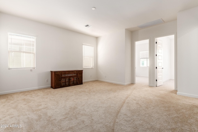 view of carpeted empty room