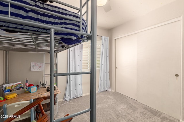 bedroom featuring carpet floors