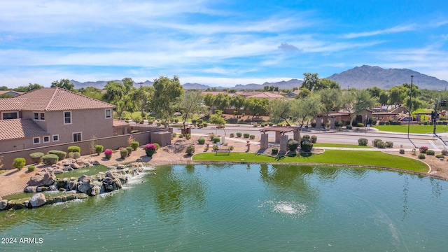 view of water feature featuring a mountain view