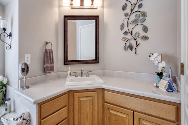 bathroom featuring vanity