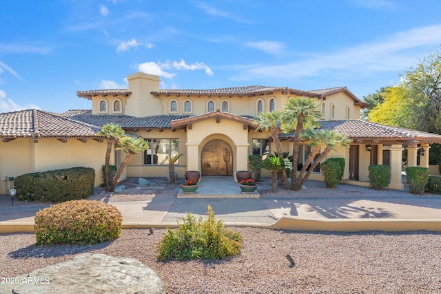 view of mediterranean / spanish house