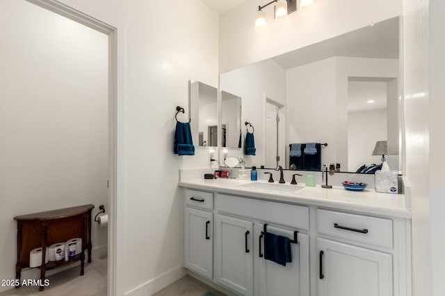 10545 E Texas Ave, Mesa, AZ 85212 - bathroom with vanity and baseboards