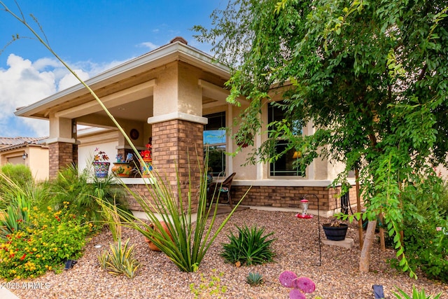 10545 E Texas Ave, Mesa, AZ 85212 - view of front of house with stucco siding and stone siding