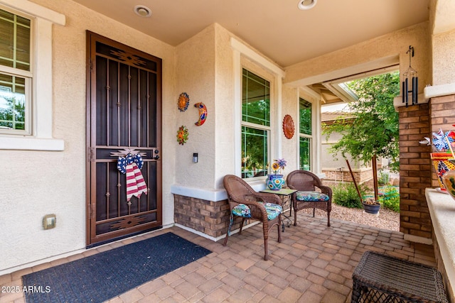 10545 E Texas Ave, Mesa, AZ 85212 - entrance to property with stucco siding and a porch