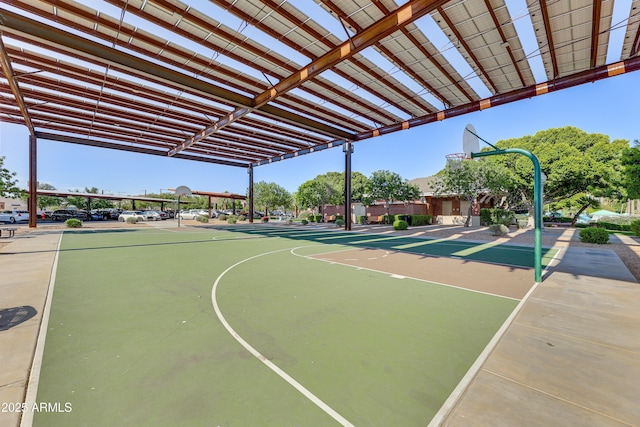 view of basketball court