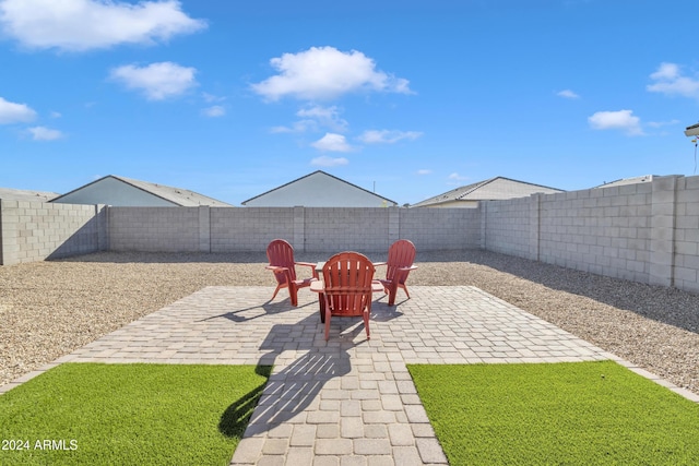 view of patio / terrace featuring a fenced backyard