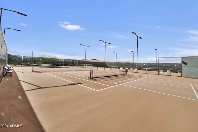 view of sport court featuring basketball court