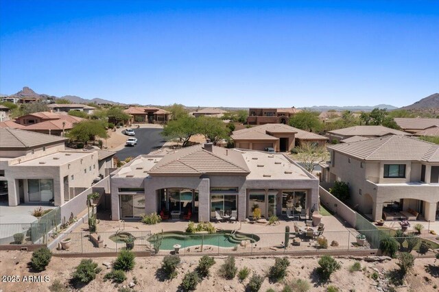 9432 N Longfeather, Fountain Hills, AZ 85268 - back of house featuring a fenced backyard, a patio, and a residential view