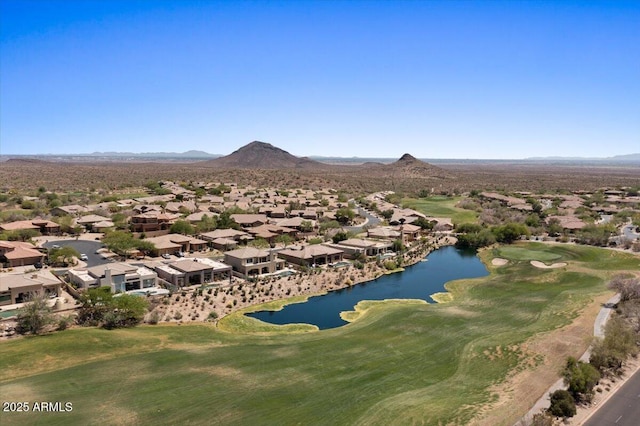 9432 N Longfeather, Fountain Hills, AZ 85268 - aerial view of residential area featuring a golf course and a water and mountain view