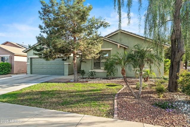 18057 W Port Royale Ln, Surprise, AZ 85388 - ranch-style home featuring a garage, driveway, and stucco siding