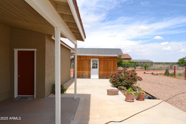 2740 E Walnut Dr, Show Low, AZ 85901 - view of patio / terrace featuring an outbuilding