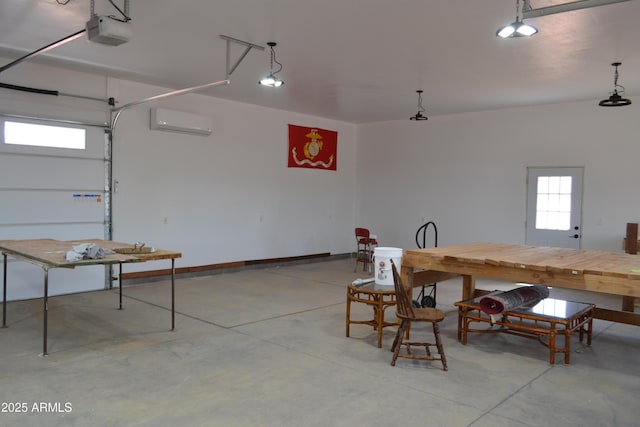 2740 E Walnut Dr, Show Low, AZ 85901 - garage with a garage door opener and a wall mounted AC